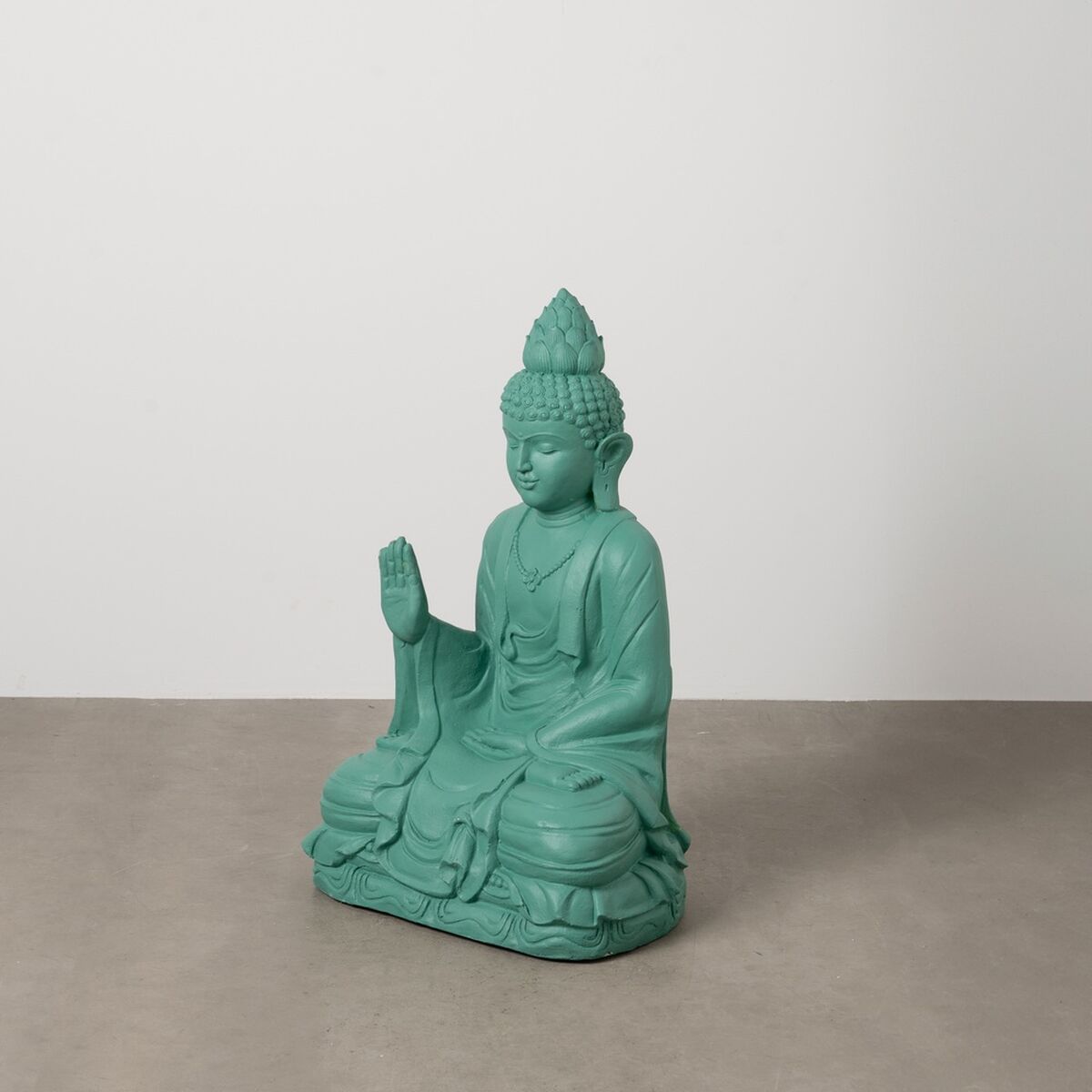 Statua Decorativa Turchese Buddha 56 x 42 x 88 cm